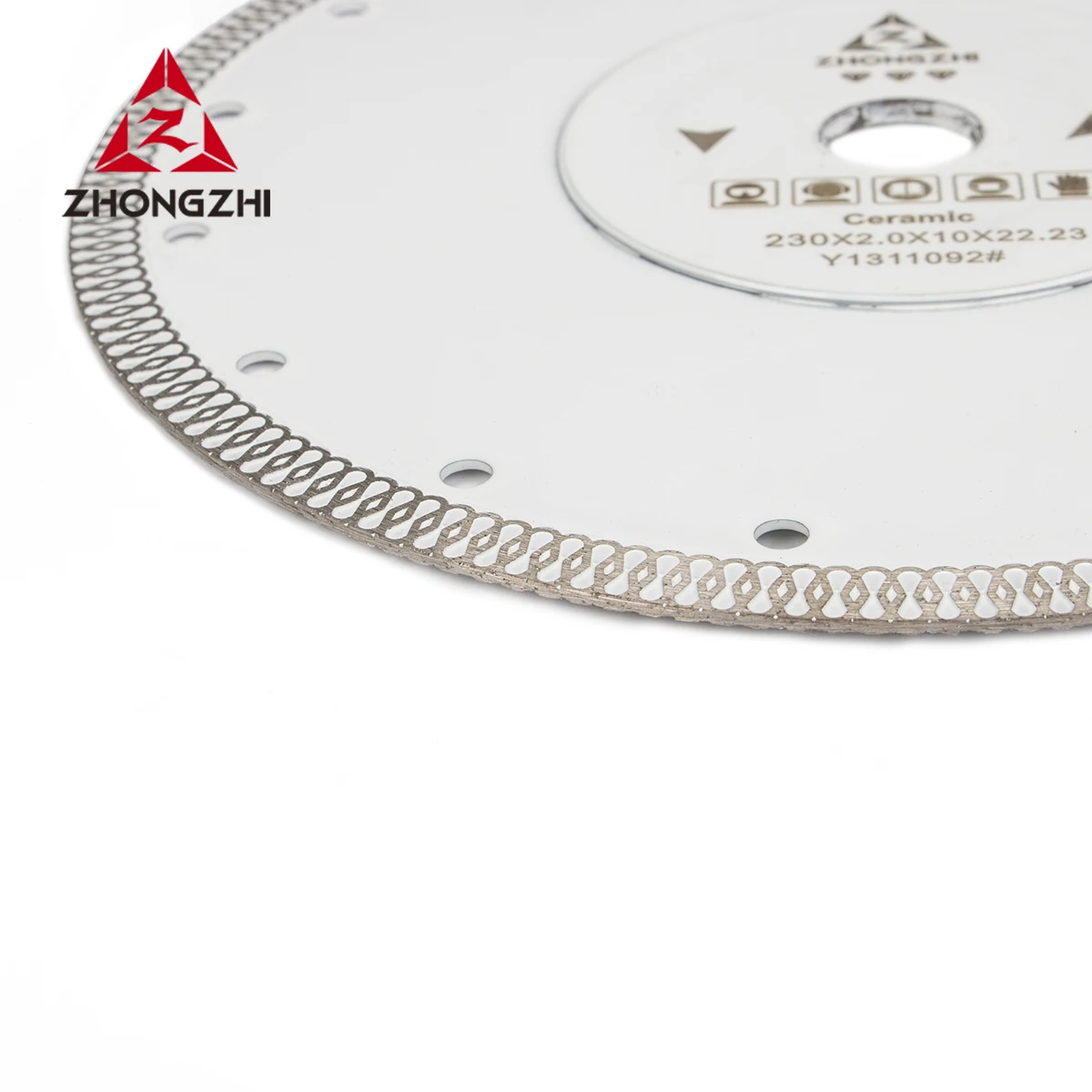 Manufacture Hot-Pressed Sintered  Diamond Saw Blade Cutting Ceramic Cutting Disc