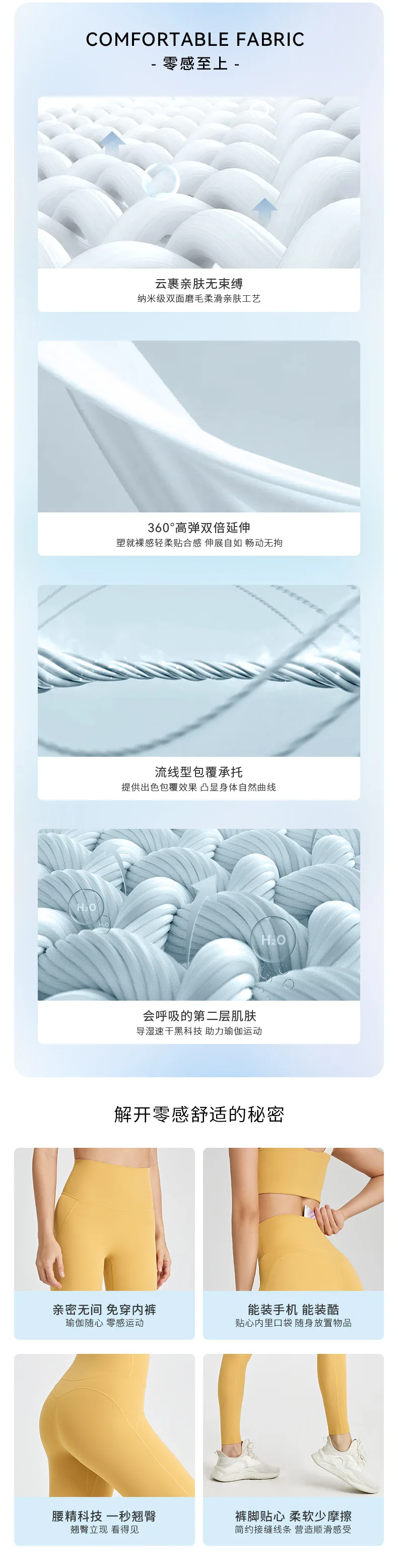 New No panties zero sense lulu one-piece yoga pants seamless bare back pocket leggings peach butt lift skinny exercise pants