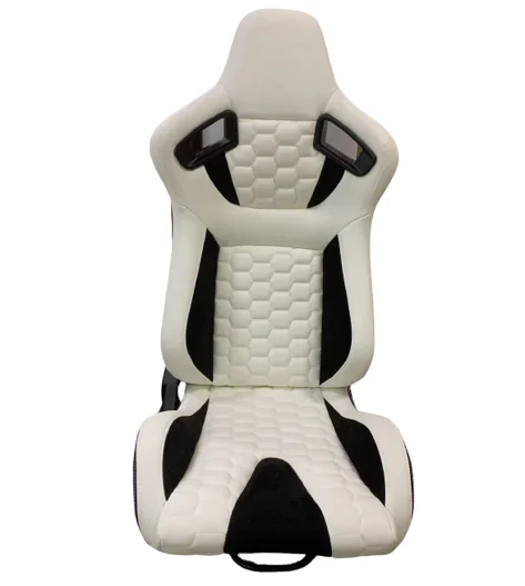 Hot Sale Jiabeir Universal Reclinable White PVC Carbon Look Leather Bucket Racing Seats 9008 Series