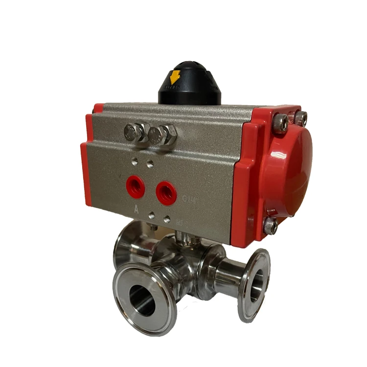 Professional AT series pneumatic rotary double acting actuator pneumatic