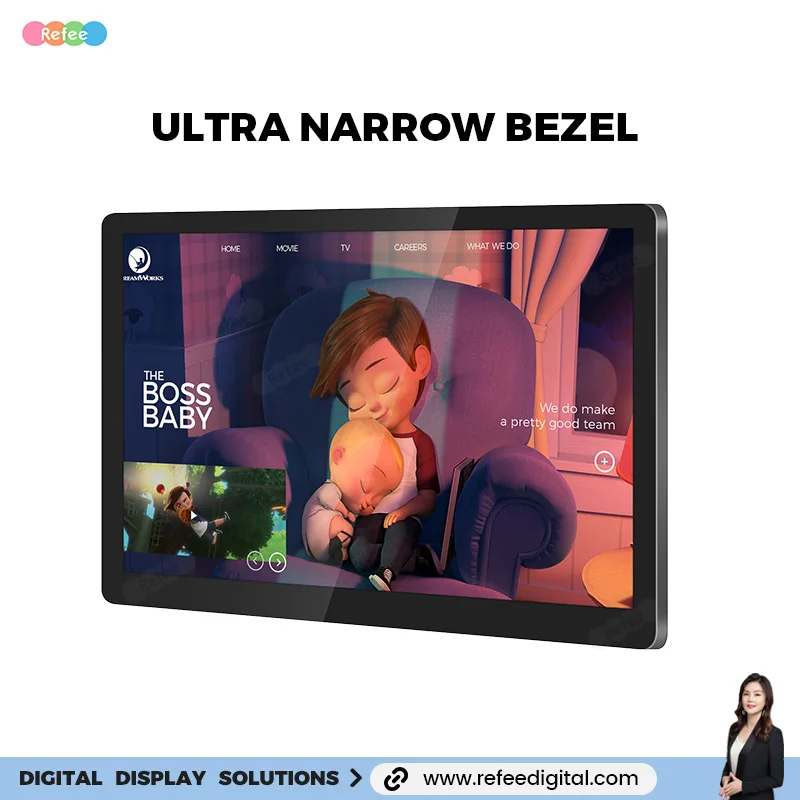 High Quality Android Wall Mounted Touch Screen Kiosk Monitor Screen Digital Signage Screens