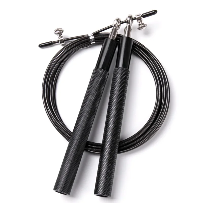 New arrive Bearing Tangle-free durable aluminium alloy jump rope skip rope with Steel Wire for Skipping and Workout
