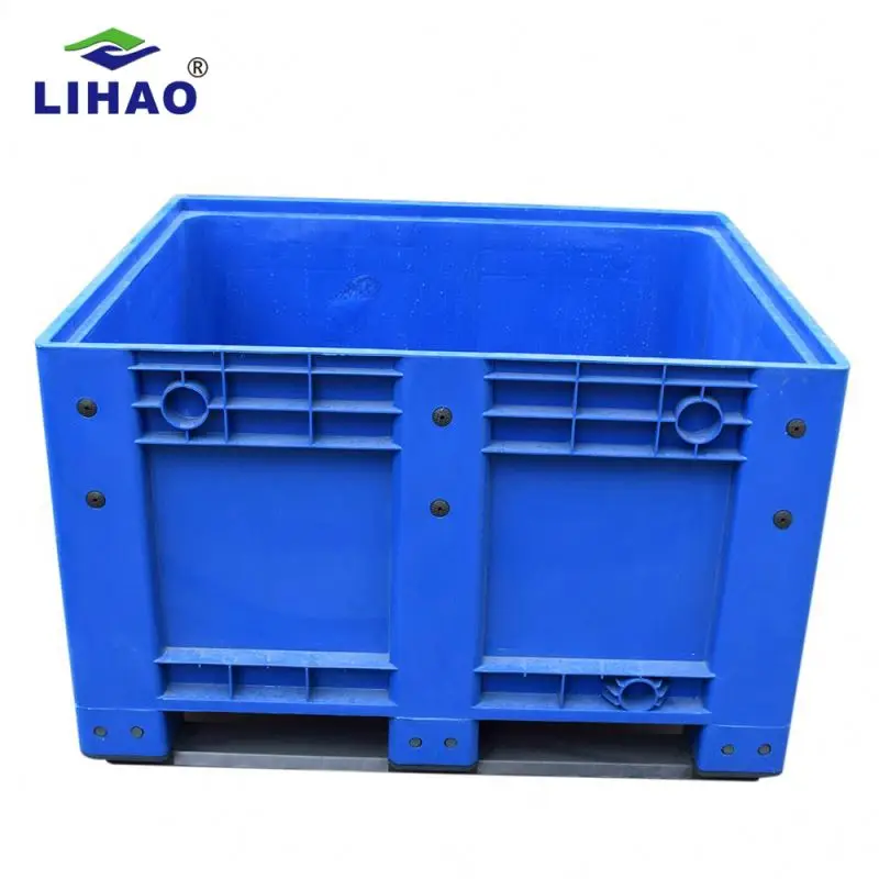 1200*1000 мм Твердый контейнер для хранения коробка поддонов сверхпрочная стойка Штабелируемая Большая пластиковая большой размер логотип клиента 1000