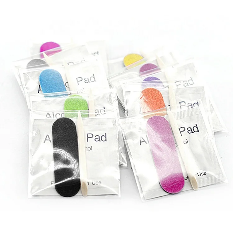 Manicure Pedicure Kit Wearing Nail Art Kit Accessories Wood Chip Mini Nail File Alcohol Chip Tool Set Callus Skin Remover