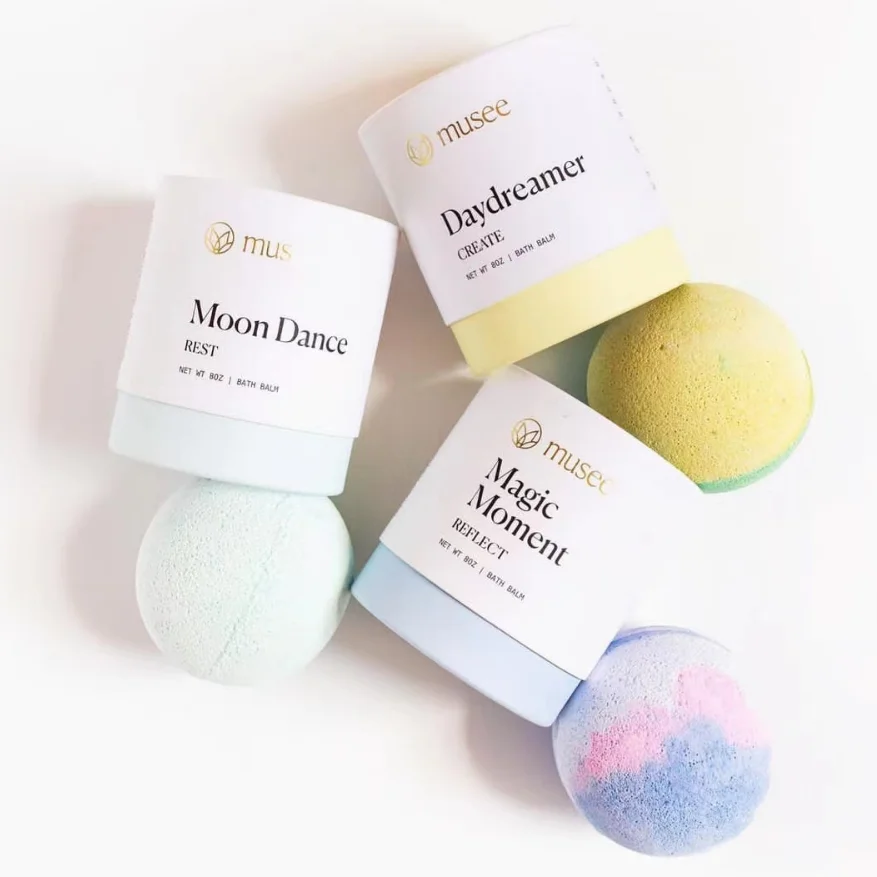 Environmentally friendly beauty product packaging Sturdy Sustainable Packaging cosmetic deodorant jar small cardboard cylinder c