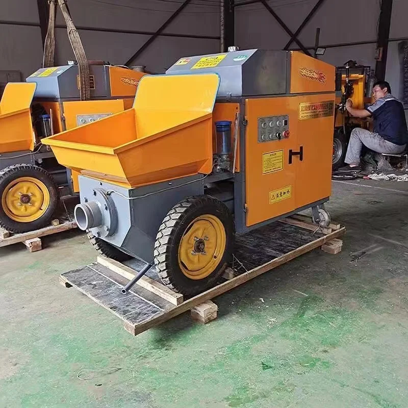 Diesel Engine Concrete Pump Small Portable Concrete Pump Remote Control For Concrete Pump Mixer