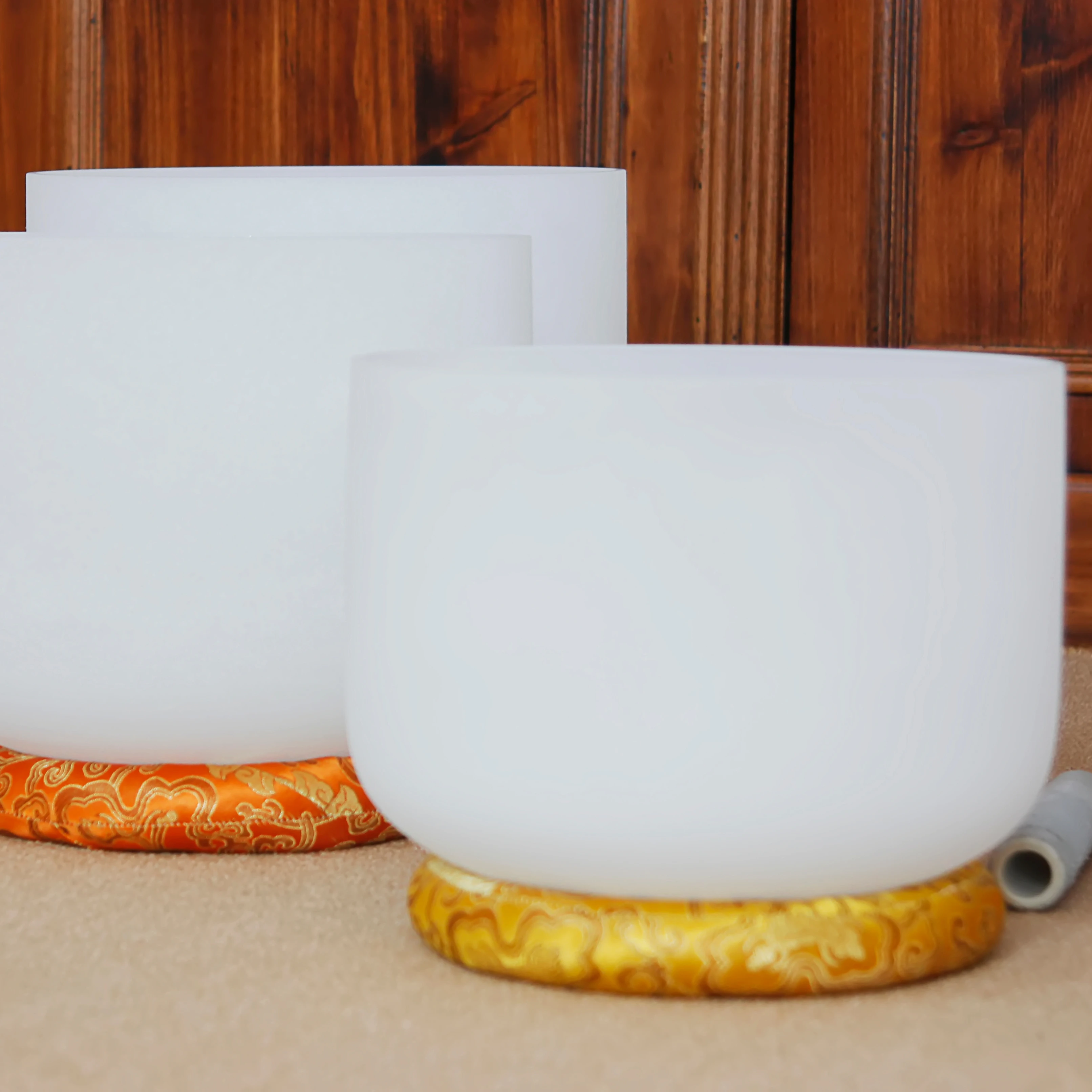 quartz frosted & opaque white crucible for lab /industrial application  crystal singing bowls