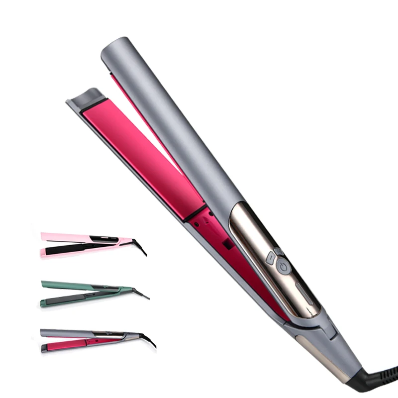 PRITECH custom private ptc heating thin plate temp control LCD  electric hair straightener