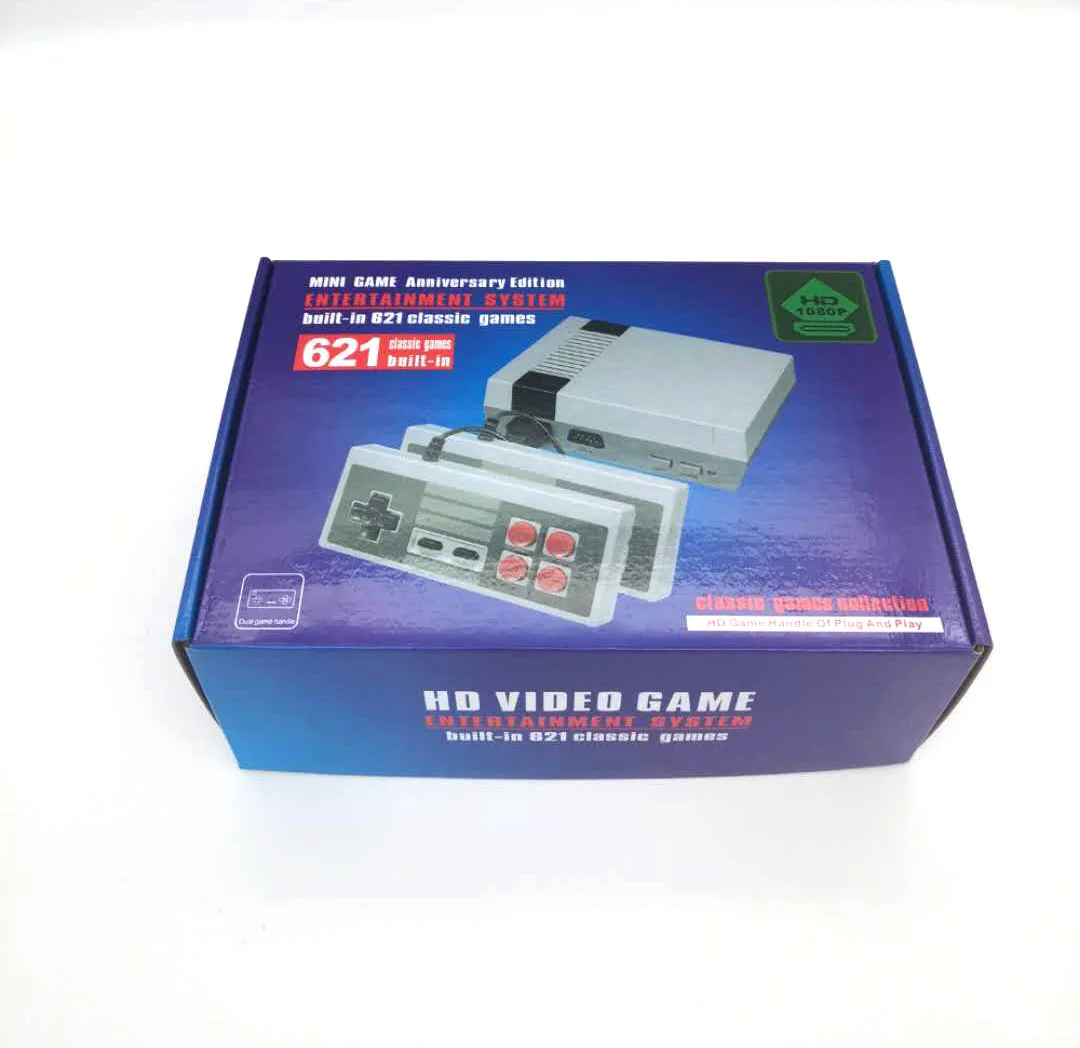 Mini Holiday gift with 621 classic retro game, home entertainment, HD video game