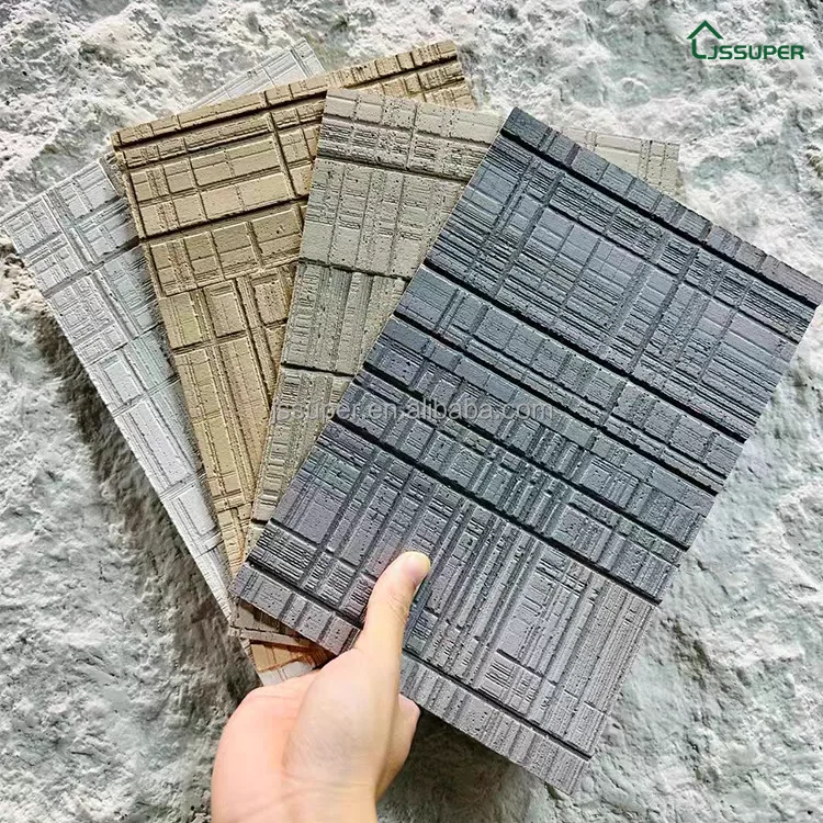 Customized Color Natural Wood Texture Decoration Wall Tiles Interior Exterior Flexible Sawing Wood Wall Panel Board