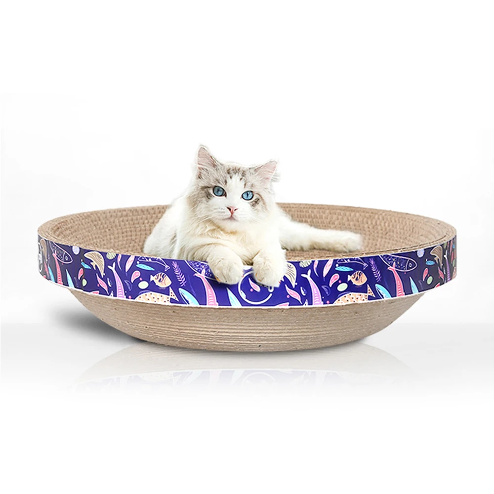 Wholesale Multi Shape Corrugated Paper Cat Scratch Pad Durable Cat Scratching Cardboard Cat Toy Scratcher