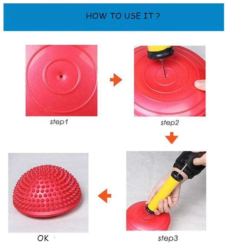 Custom High Quality Fitness Muscle Therapy Yoga Roller Pvc Acupressure Spiky Peanut Massage Ball For Stress Relief