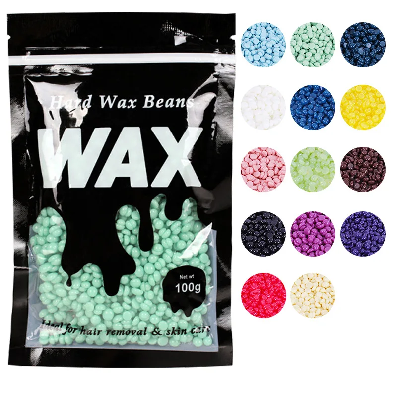 Hard Wax Beads Hair Removal 100g Wax Beans for Brazilian Underarms Body and Chest