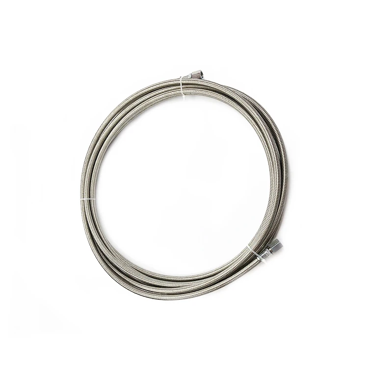 sae 100 r14 304 lined corrugated antistatic smooth bore braided ptfe hose with stainless steel rubber tube