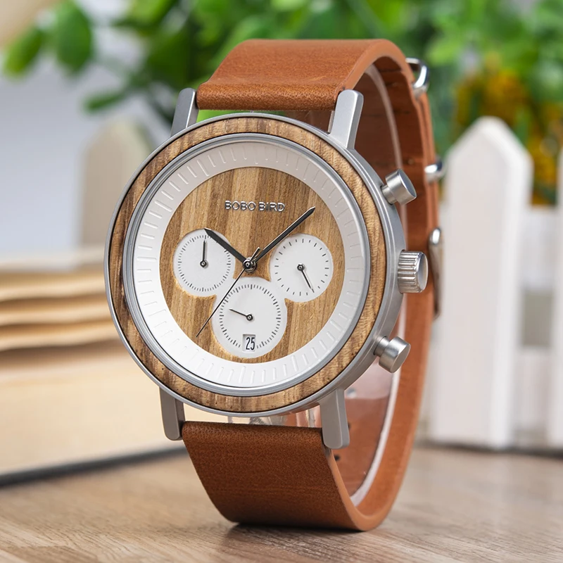 BOBO BIRD Wooden Watches High Quality Multifunction Brand Wristwatches For Men Weight