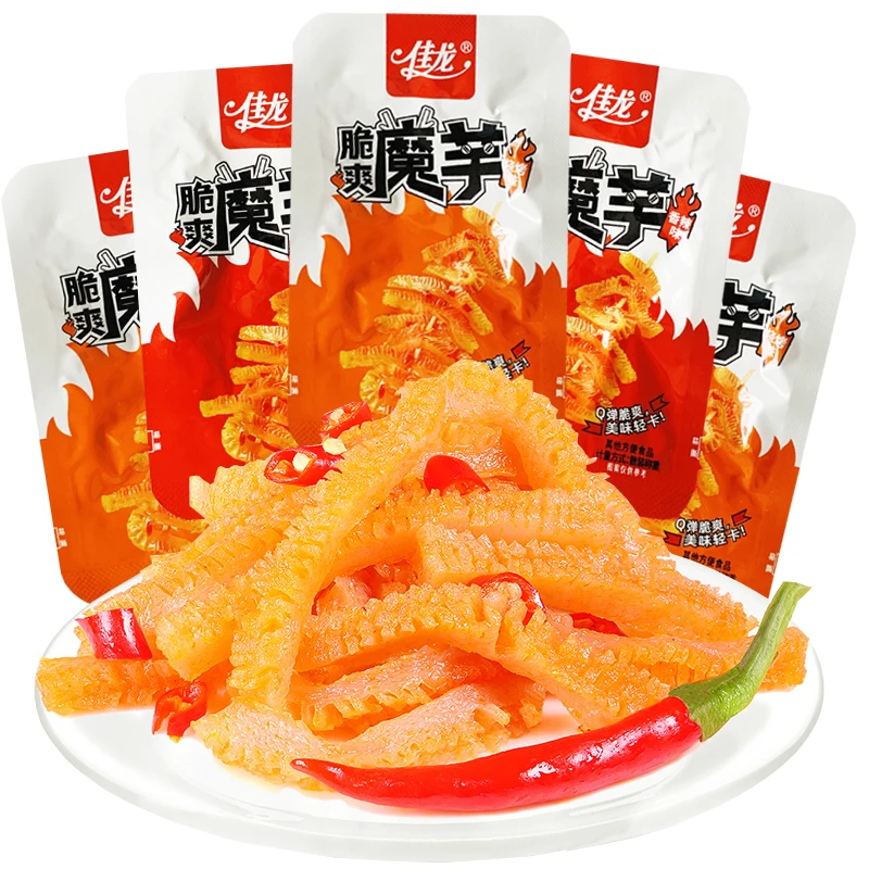 19g Wholesale Asianexotic snacks latiao vegetable Chinese spicy strips spicy flavors konjac snacks konjac snack spicy