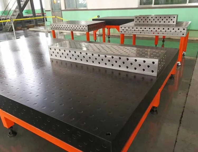 China cast steel/Q345 welding work platform 3D welding table D28 series & D16 with jigs set