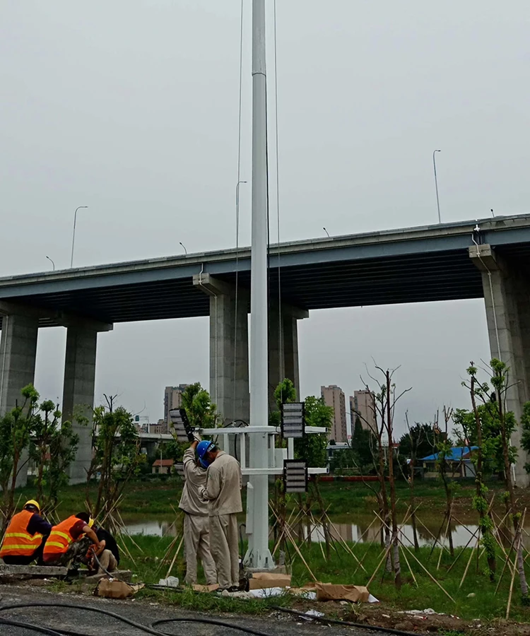 30m customized high mast light price with hot dip galvanized high way bridges airport high pressure sodium lights 3000k