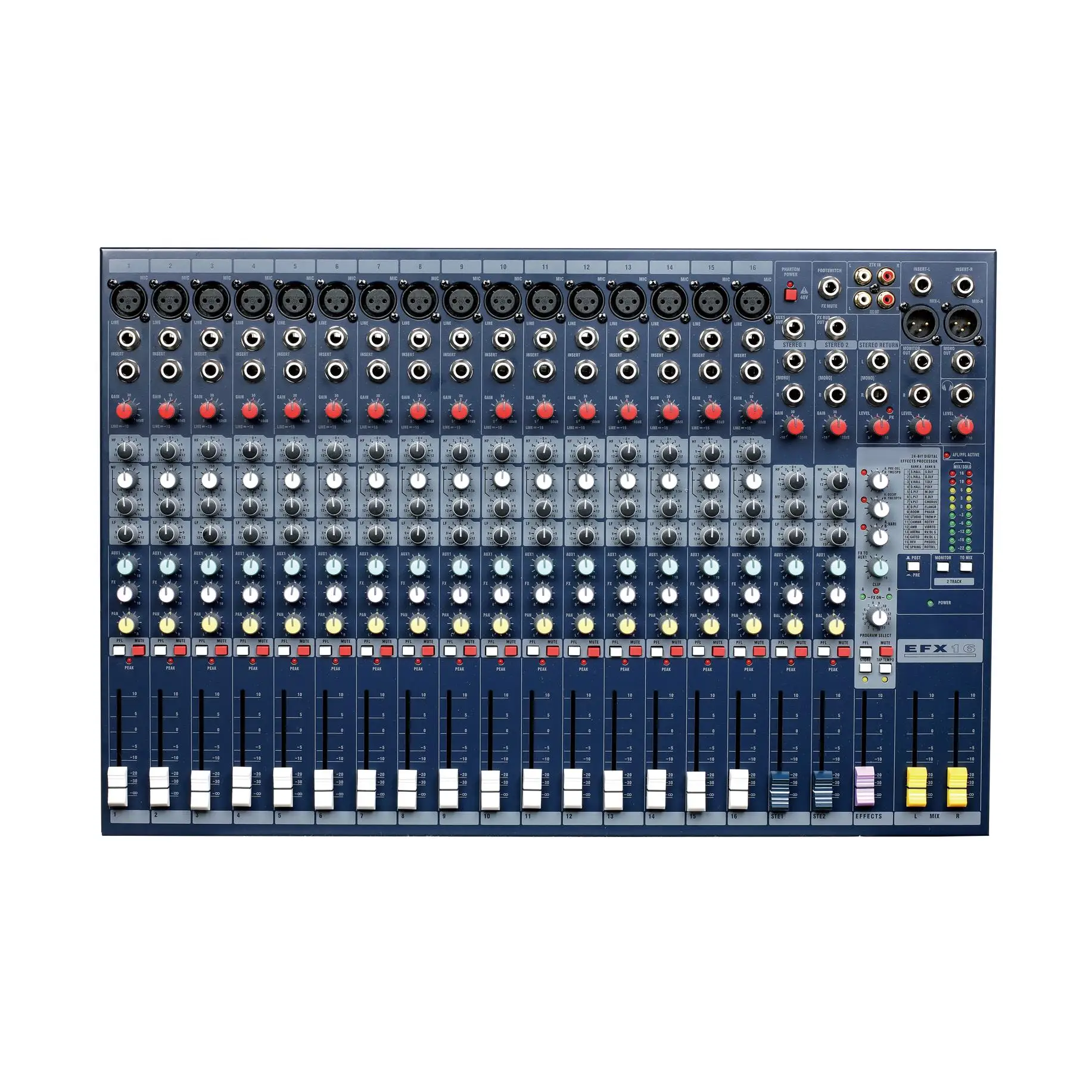 Профессиональная акустическая система EFX16 16 каналов аудио микшерный пульт