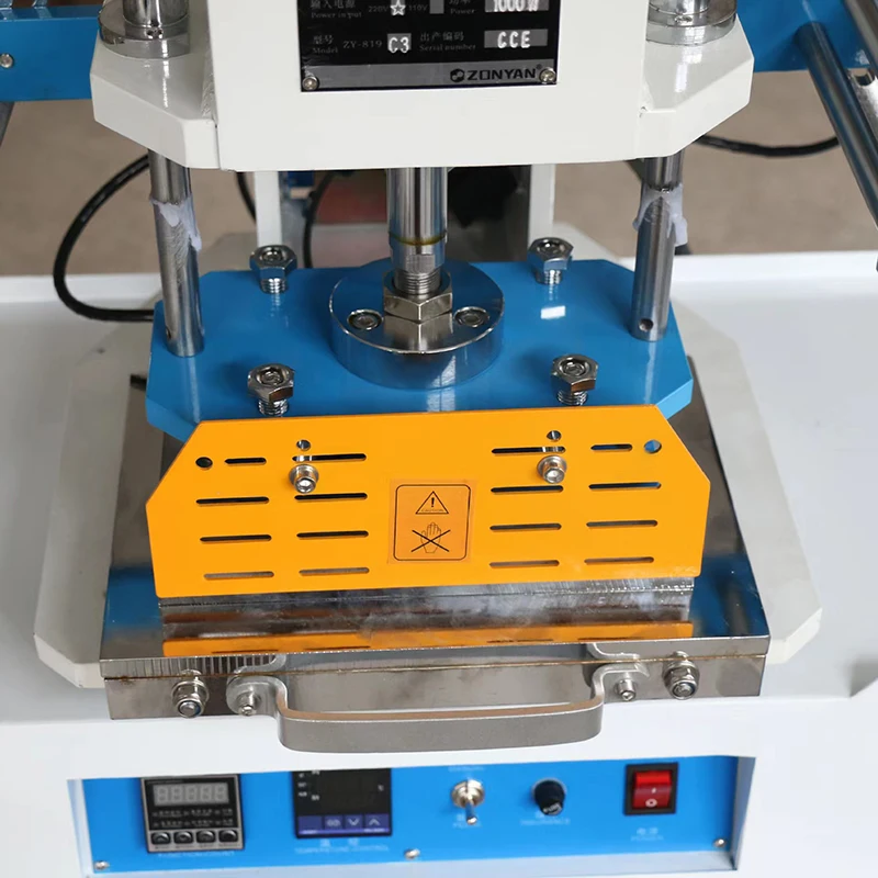 High Speed Pneumatic Flat Foil Heat Press Machine for Certificates Semi Automatic Hot Foil Printer for Leather