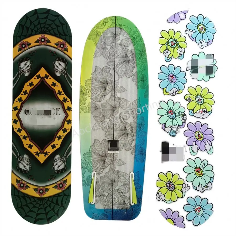 Custom Printable Print Film Label Heat Transfers Stickers Transfer Printing graphic For Skateboard