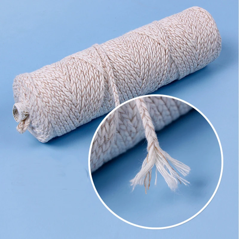 150g HTP cotton wick roll with paper inside  35ply 40 ply 45ply Eco Cotton Wick Roll for Candle Making