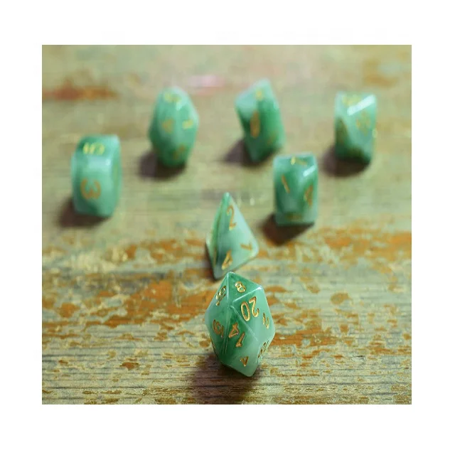 Бюджетный многоцветный по индивидуальному заказу 12-сторонние мрамор набор Игральный костей