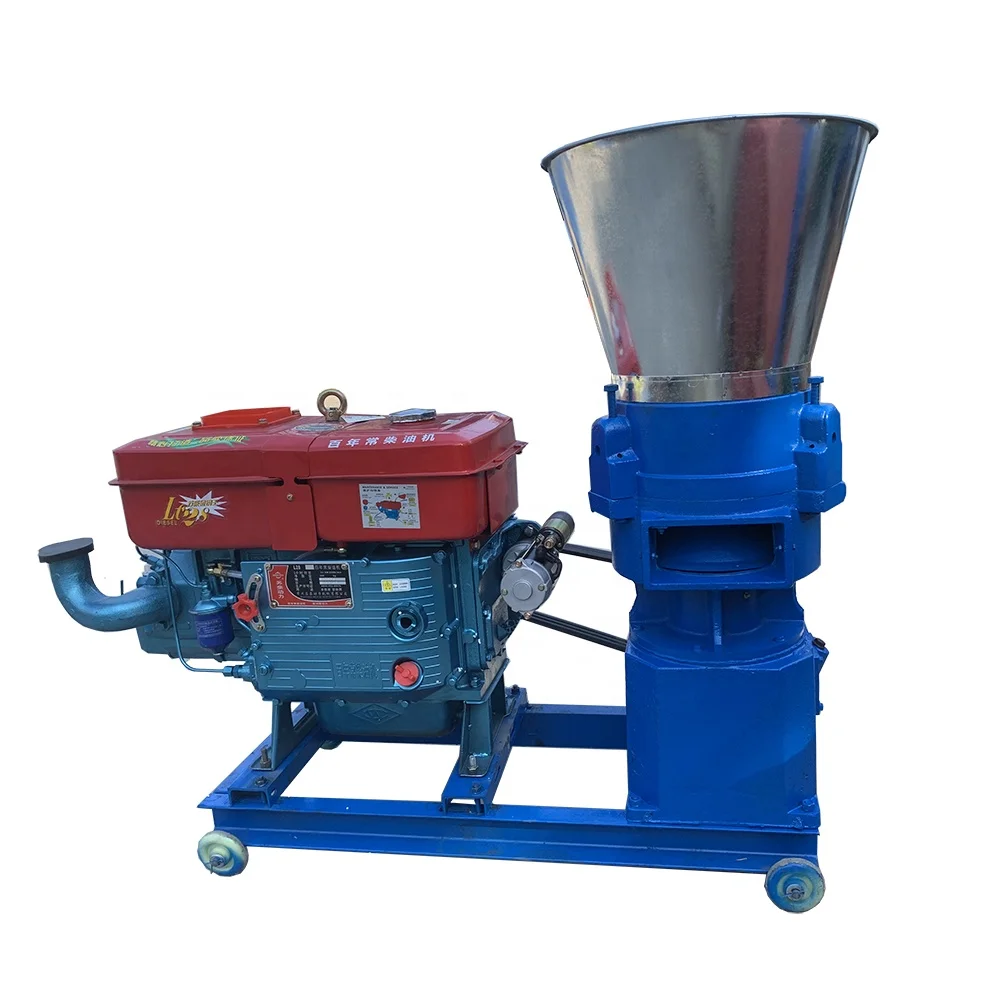 Diesel engine type wood pellet mill machine, pellet making machine on sale