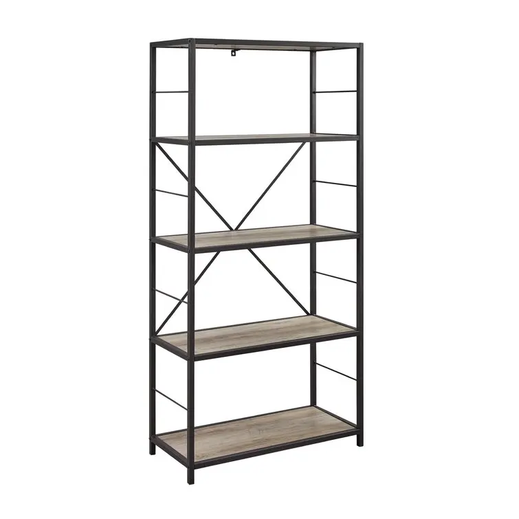 Commercial Wood Display Shelf 5-Tier Wood Corner Shelf Wooden Display Shelf