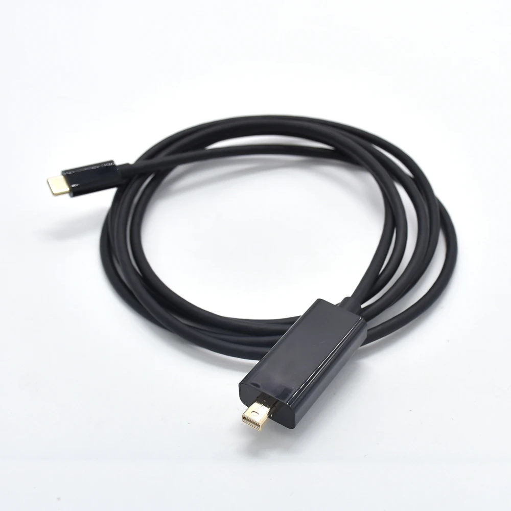 Производитель 4 к 60 Гц 1,8 м USB 3,1 Тип C для Mini DisplayPort Mini DP конвертер адаптер кабель