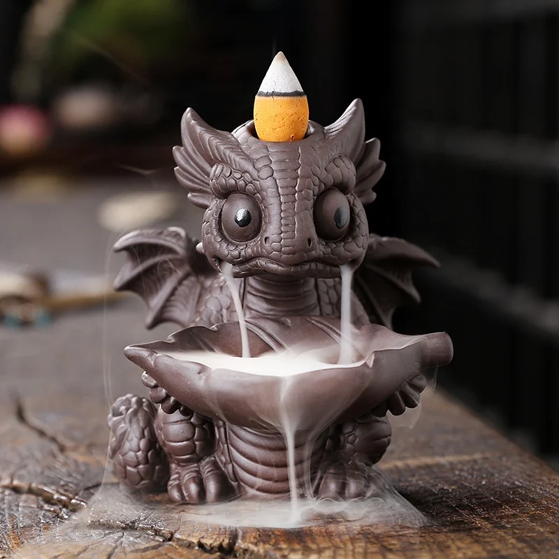DL Incense Burner Ceramic Aromatherapy Burning Waterfall Back Flow Incense Burners Creative Zen Home Decor Aromatherapy Ornament