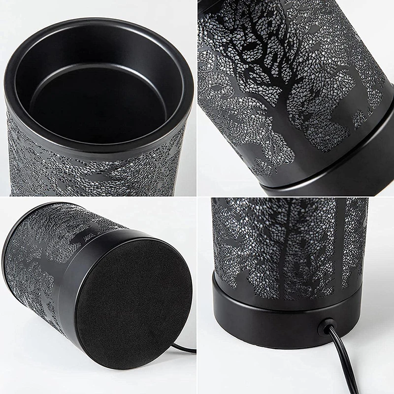 Fragrance Oil Lamp Warmer with 7 Color Lights - Pine Forest Deer Design Aromatherapy Oil Warmer for Home Decor