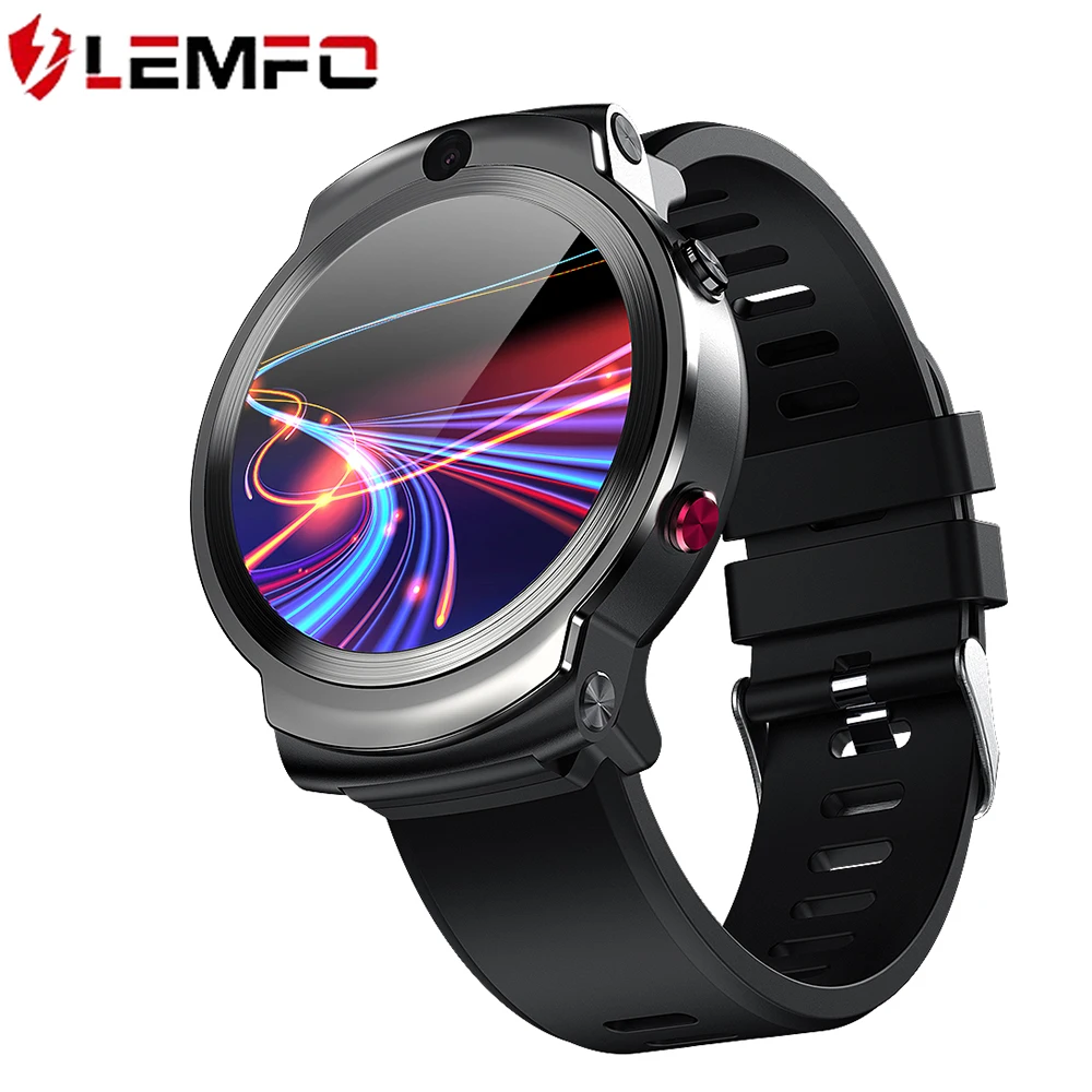 LEMFO LEM13  1280mah battery band silicone replaceable new price smart watch with rotate 360 degree