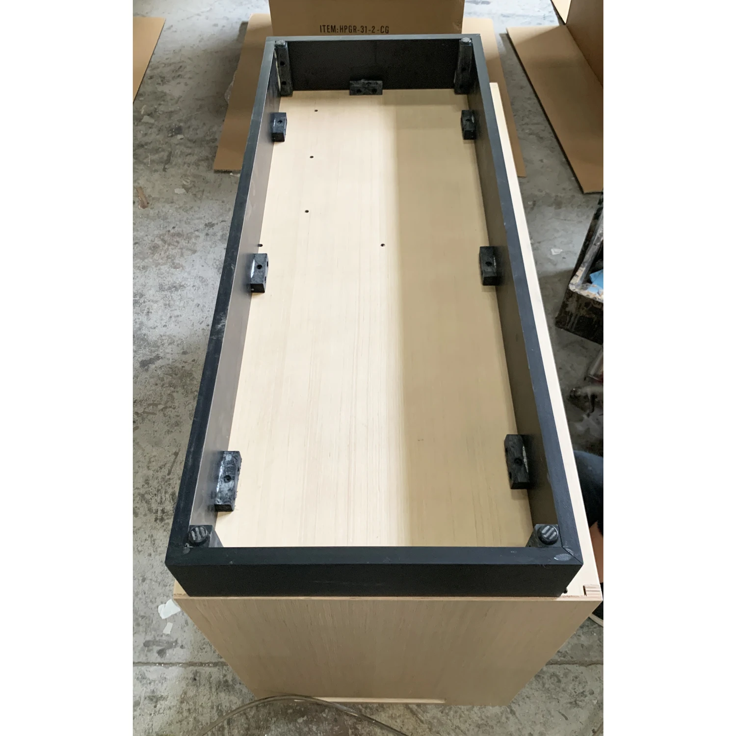 Modern hotel refrigerator wooden cabinet