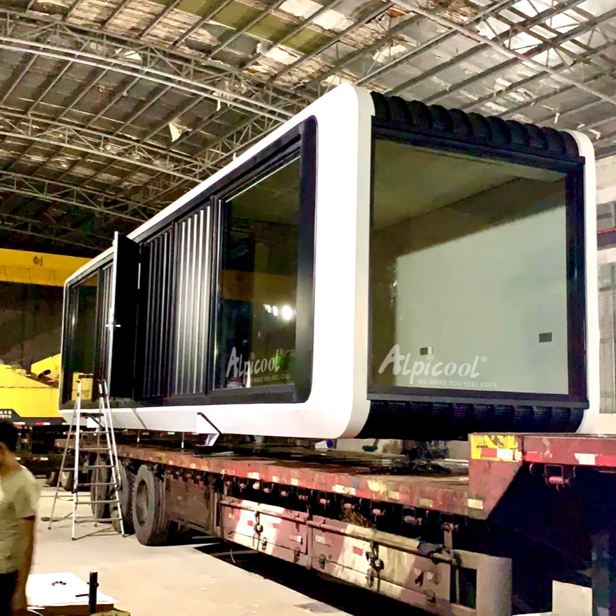 Panoramic floor-to-ceiling windows modular house mobile container house homes customize prefabricated house