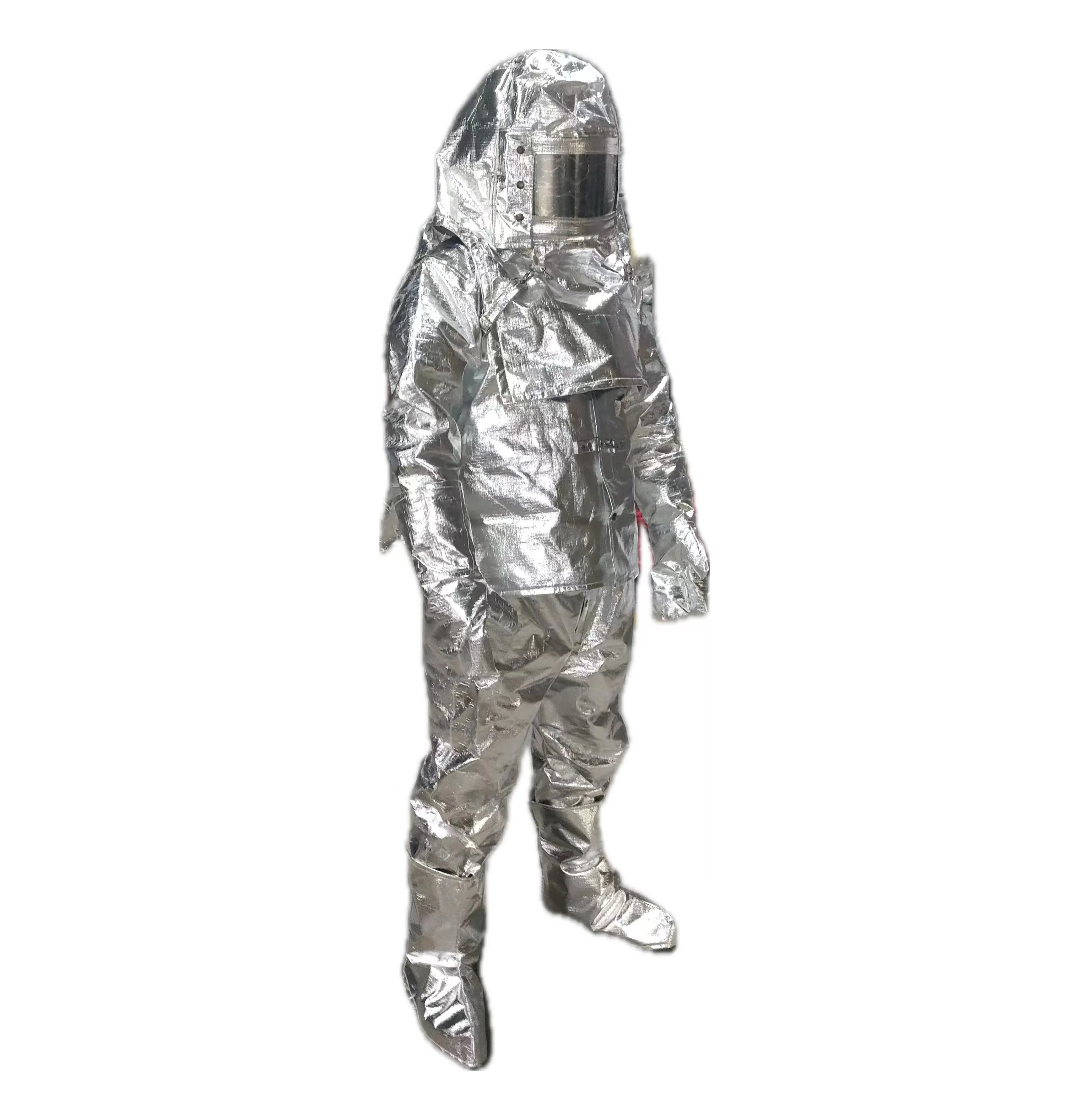 1000 degree Aluminum clothes fire proximity suit anti-radiant heat suit for firefighter fireman