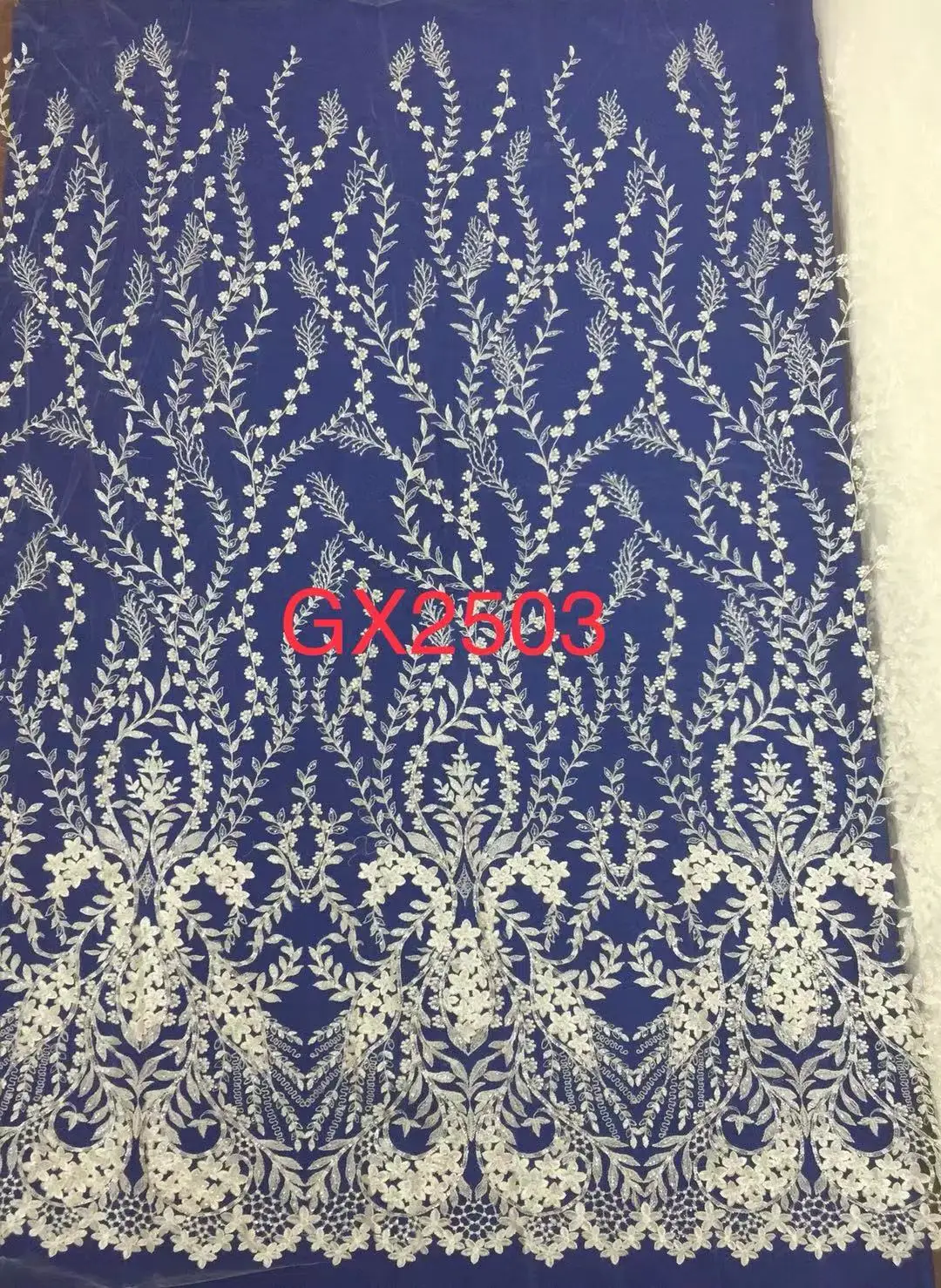 classic   new   embroidery lace fabric with sequins