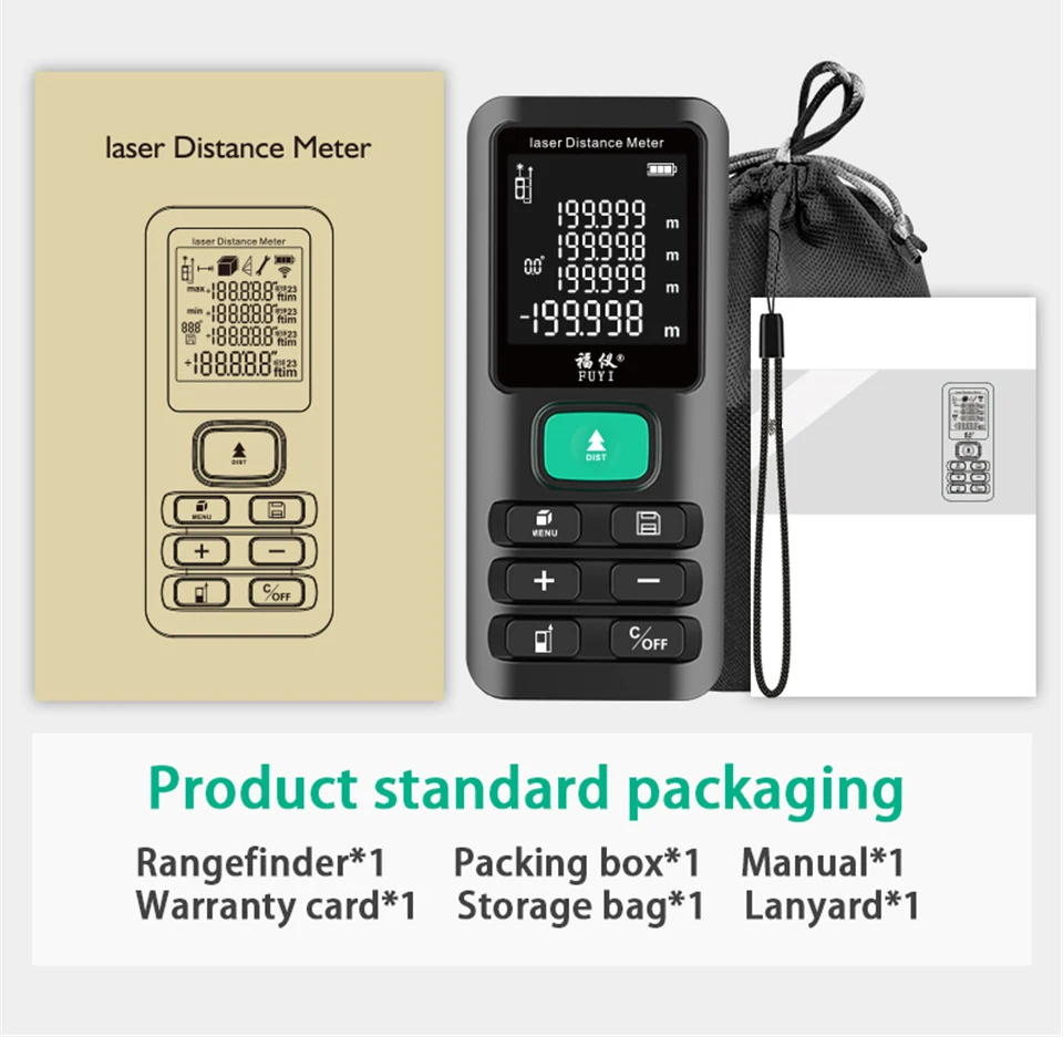 FY899 Laser Distance Meter Laser Distance Measurer Laser Range Finder 120M