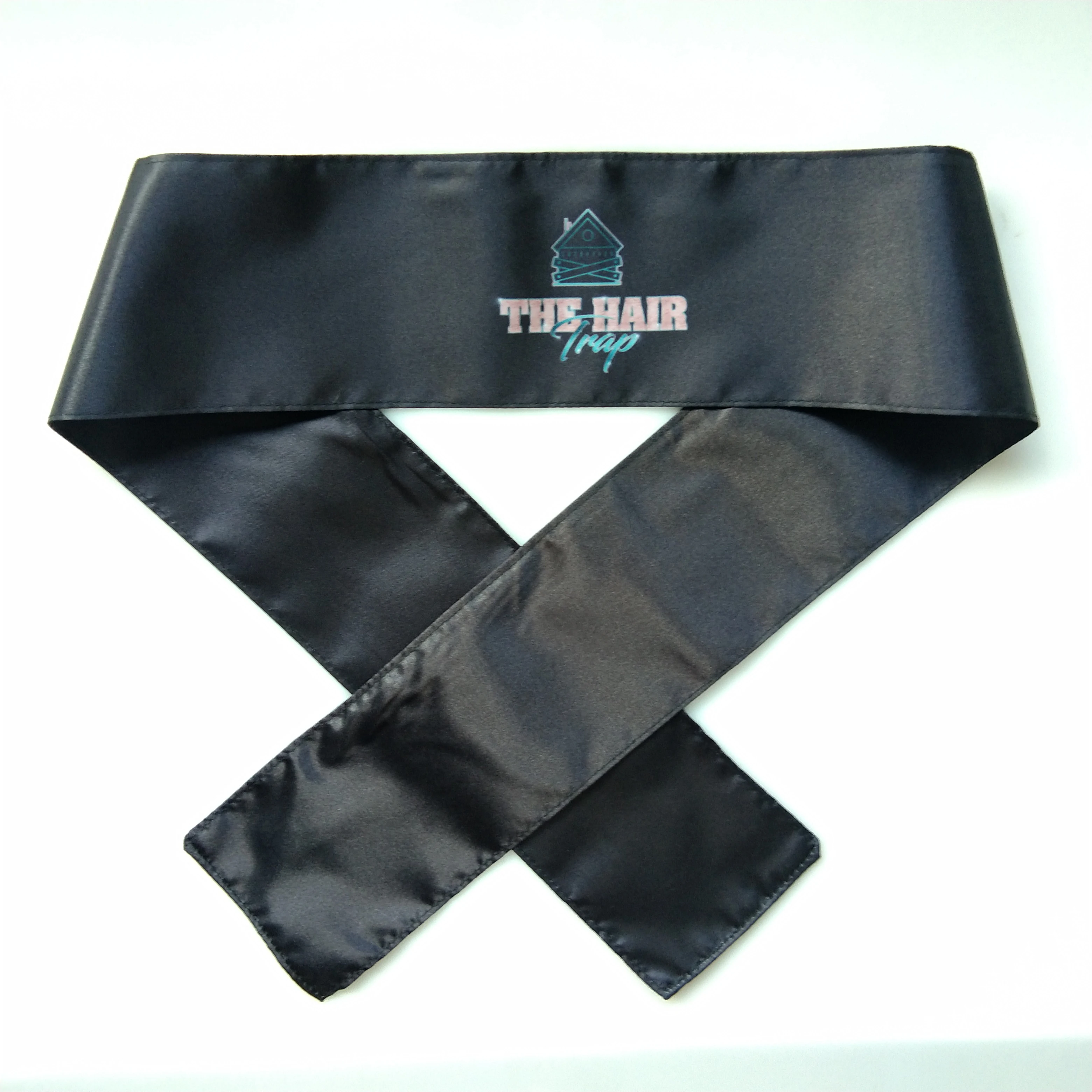 Custom logo silk head wrap for women hairband Bandanas for hair care