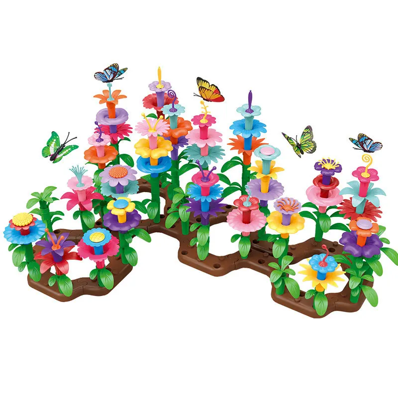 Flower Garden Building Set for Kids - Garden Building Block Toy