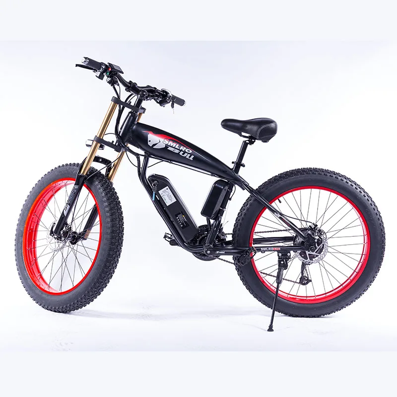 The cheapest price Electric Bicycle 48V 350W Motor 13AH Mountain Ebike 7 Speeds 26 inch Fat Tire Road Bicycle Snow Bike