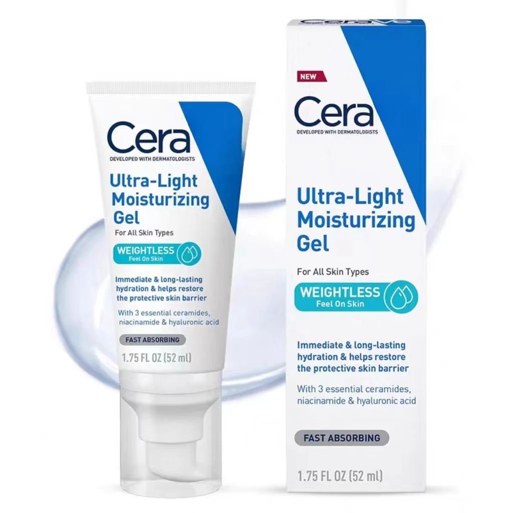 Ceravee ultra light moisturizing gel 52ml nicotinamide facial face cream lotion hyaluronic acid light smooth