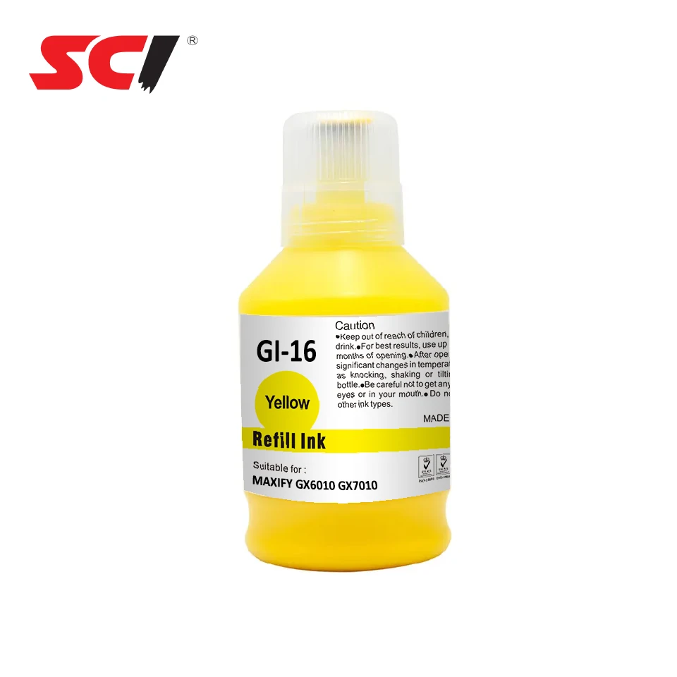 Supri color high quality GI16 dye ink GI-16 tintas Canon ink for MAXIFY GX6010 GX7010 printer