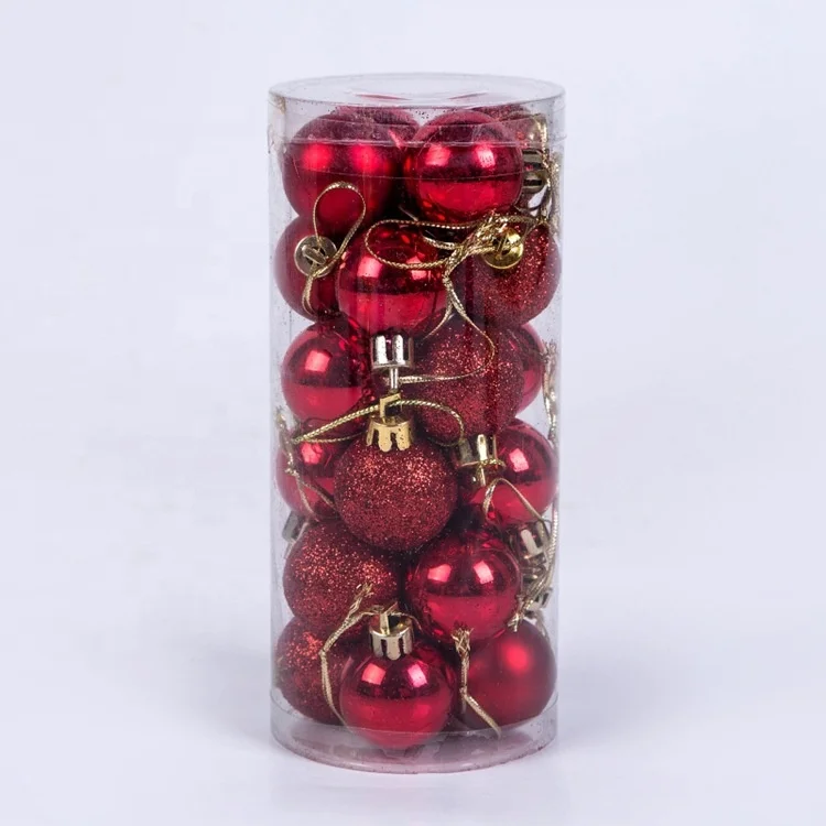 6cm Christmas Balls Ornaments for Xmas Tree - Shatterproof Christmas Tree Decorations Hanging Ball 24pcs