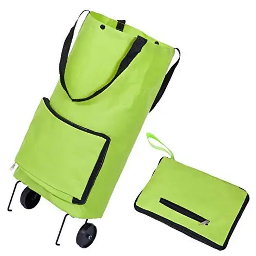 Promotion High Quality Oxford Folding Portable Reusable Grocery Trolley Cart Shopping Bag