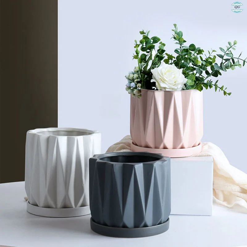 2024 Factory Direct Hot Sale High Strength Ceramic Vases Indoor Small Flower Pots for Home and Hotel