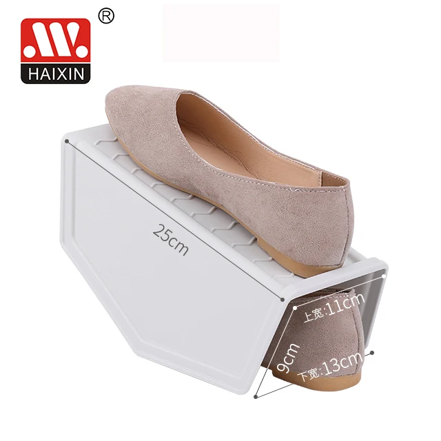 Haixing Plastic Shoe Slot Organizer Anti-Skid design Ladies High Heel Racks Holder GA048