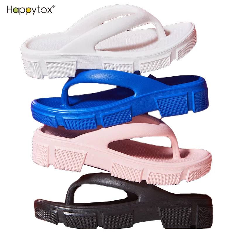 Unisex Massage Customized Logo And Size Comfortable Beach Anti Slip Sublimation Flip Flops Woman Sandals For Beach