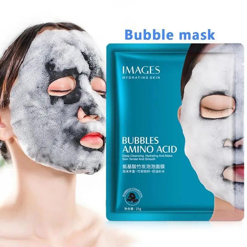 4 pcs Bubble mask Hydrogel Collagen Face mask  Essence Repair Remove the dark Whitening Coametics for woman Lady Girl