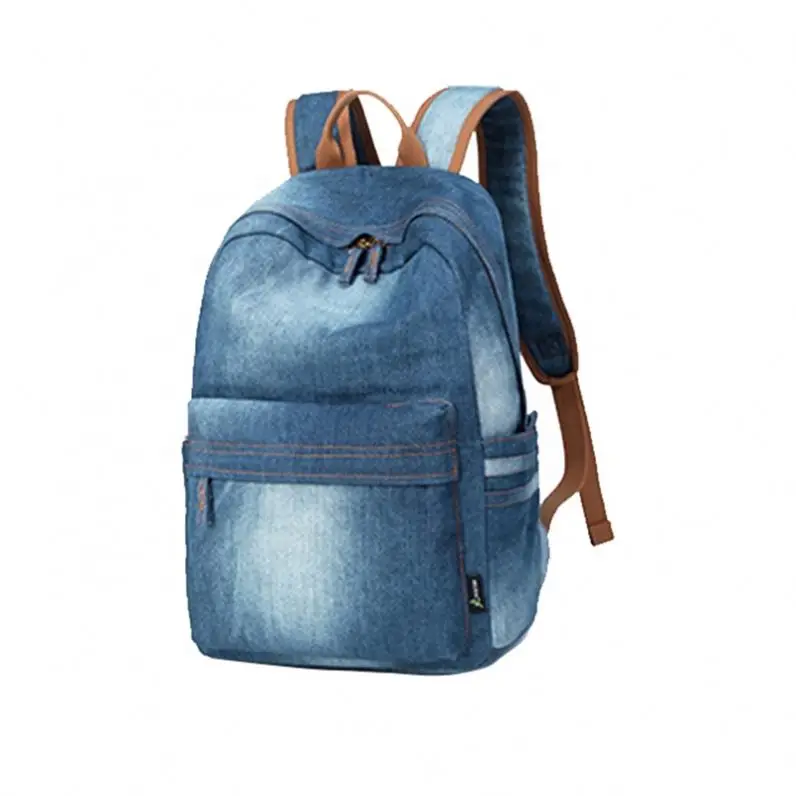 wholesale new design jeans shoulder durable cartoon school backpack bag